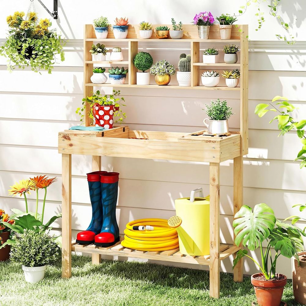 Woodworking Workbench - Tavolo da Giardinaggio, Banco da Lavoro