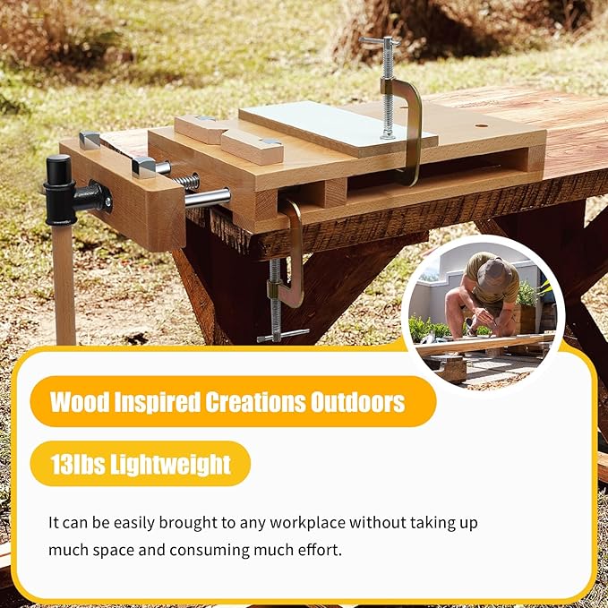 Banco da Lavoro in Legno Duro  - Woodworking Vise Types recensione e prezzo