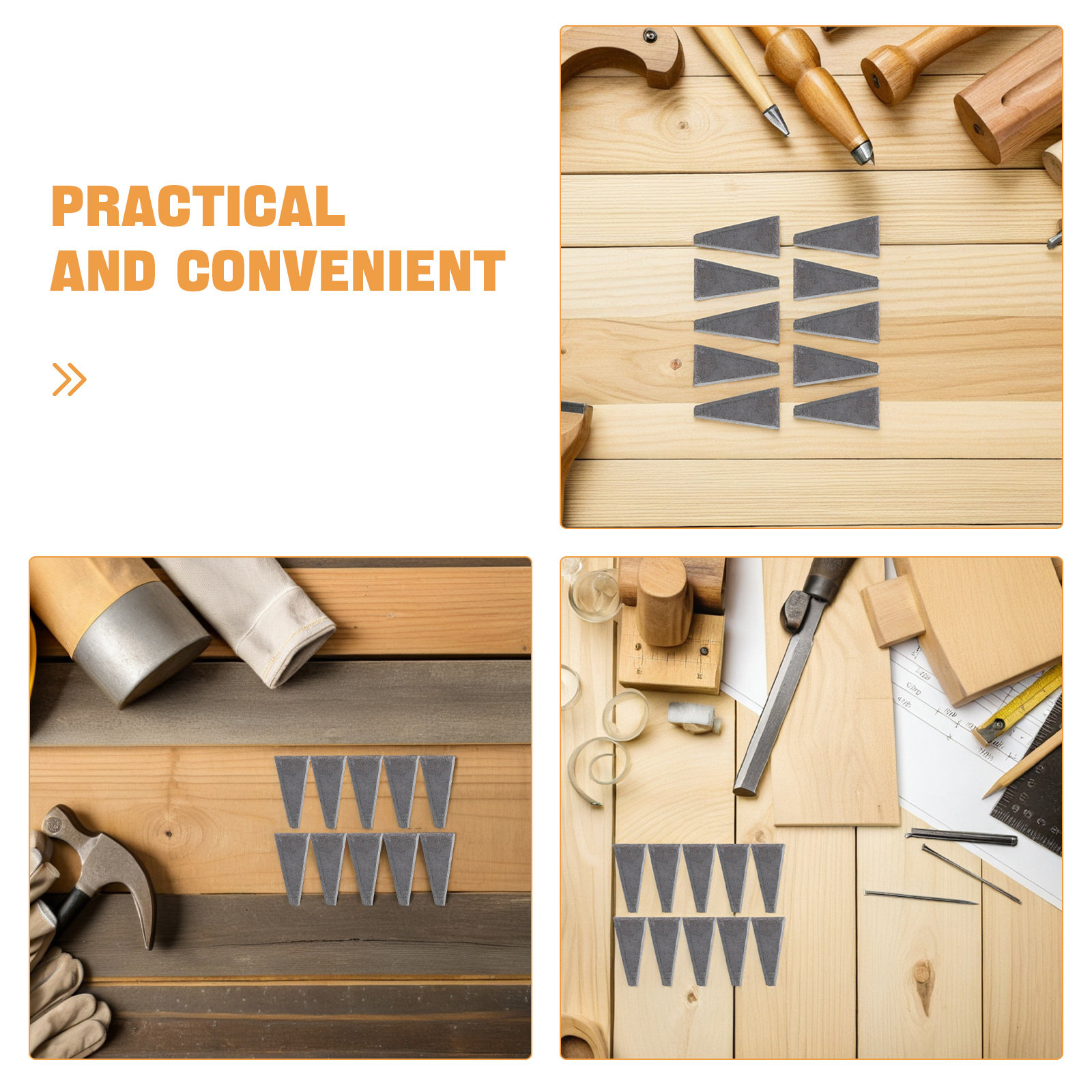 10 pz. Cuneo Triangolare per A - Wooden Mallet Carving recensione e prezzo