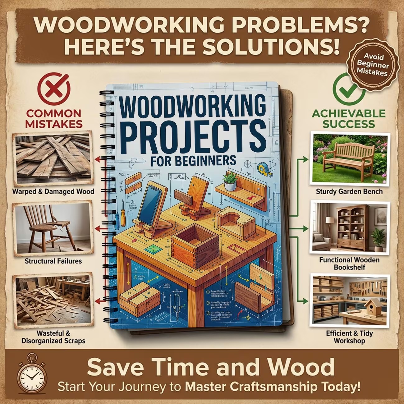 Piani di Lavorazione del Legno - Woodworking Ideas For Beginners recensione e prezzo
