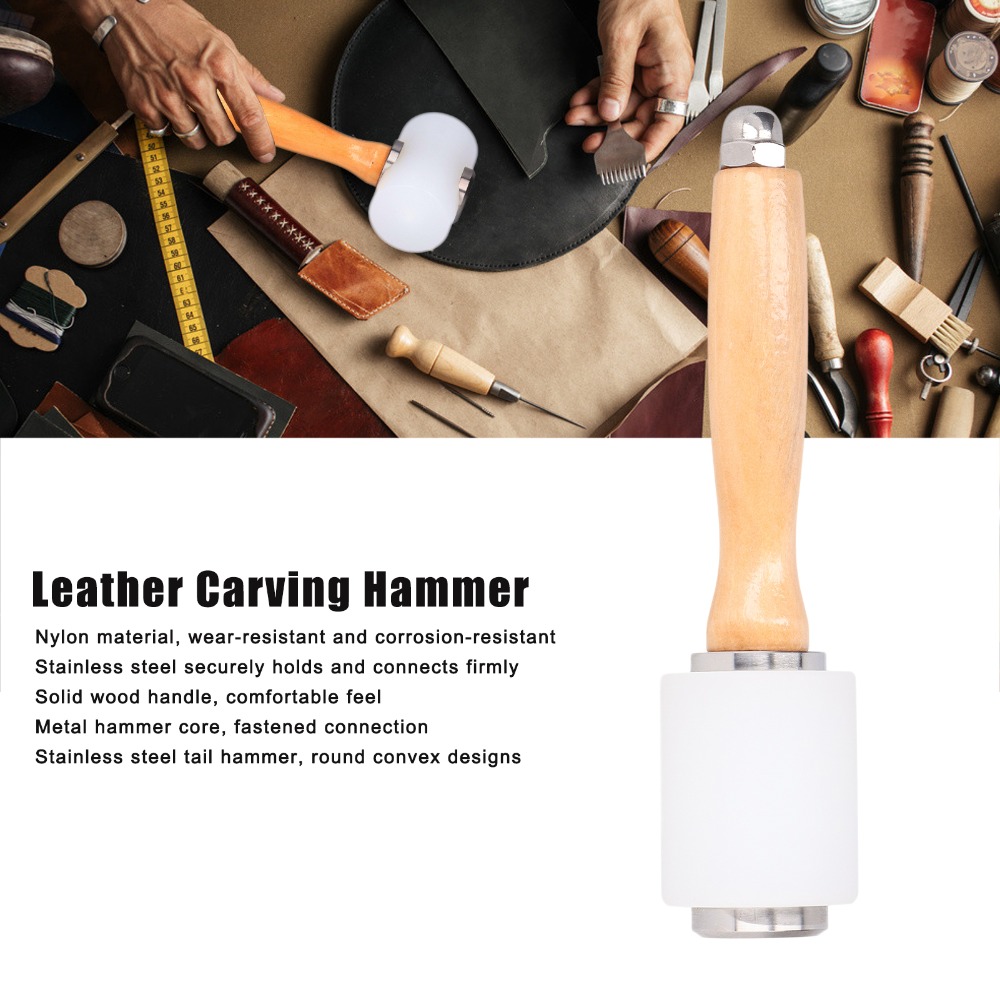 Martello per Incisione su Pell - Wooden Mallet Carving recensione e prezzo