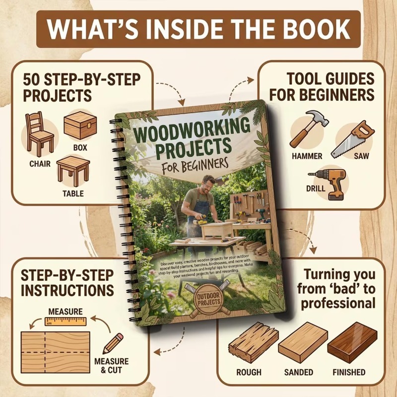 Progetti di Falegnameria per P - Woodworking Ideas For Beginners recensione e prezzo